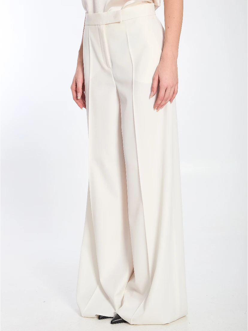 Gabardine wool trousers