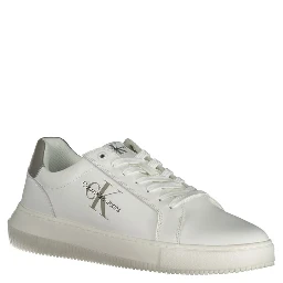 White Polyester Sneaker