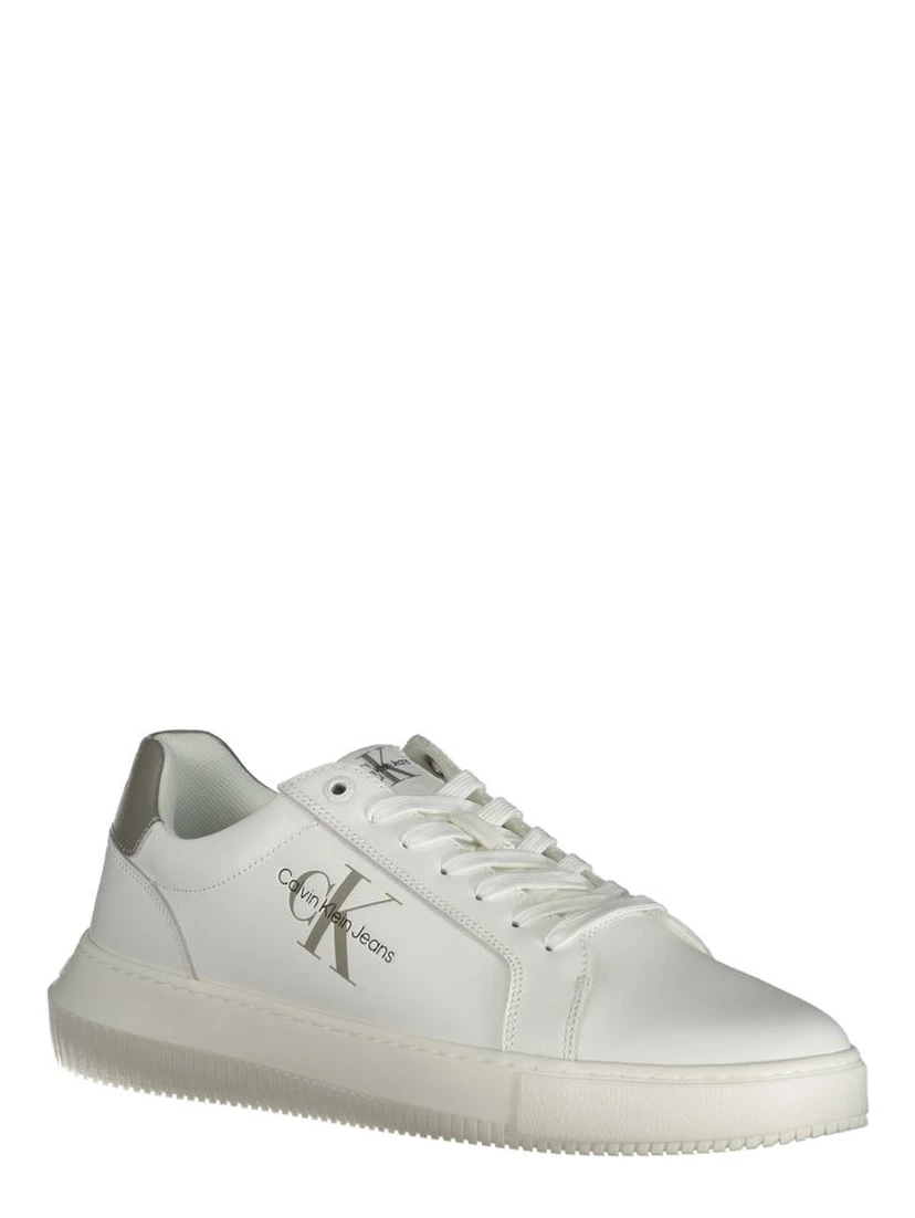 Chunky cupsole leather sneakers