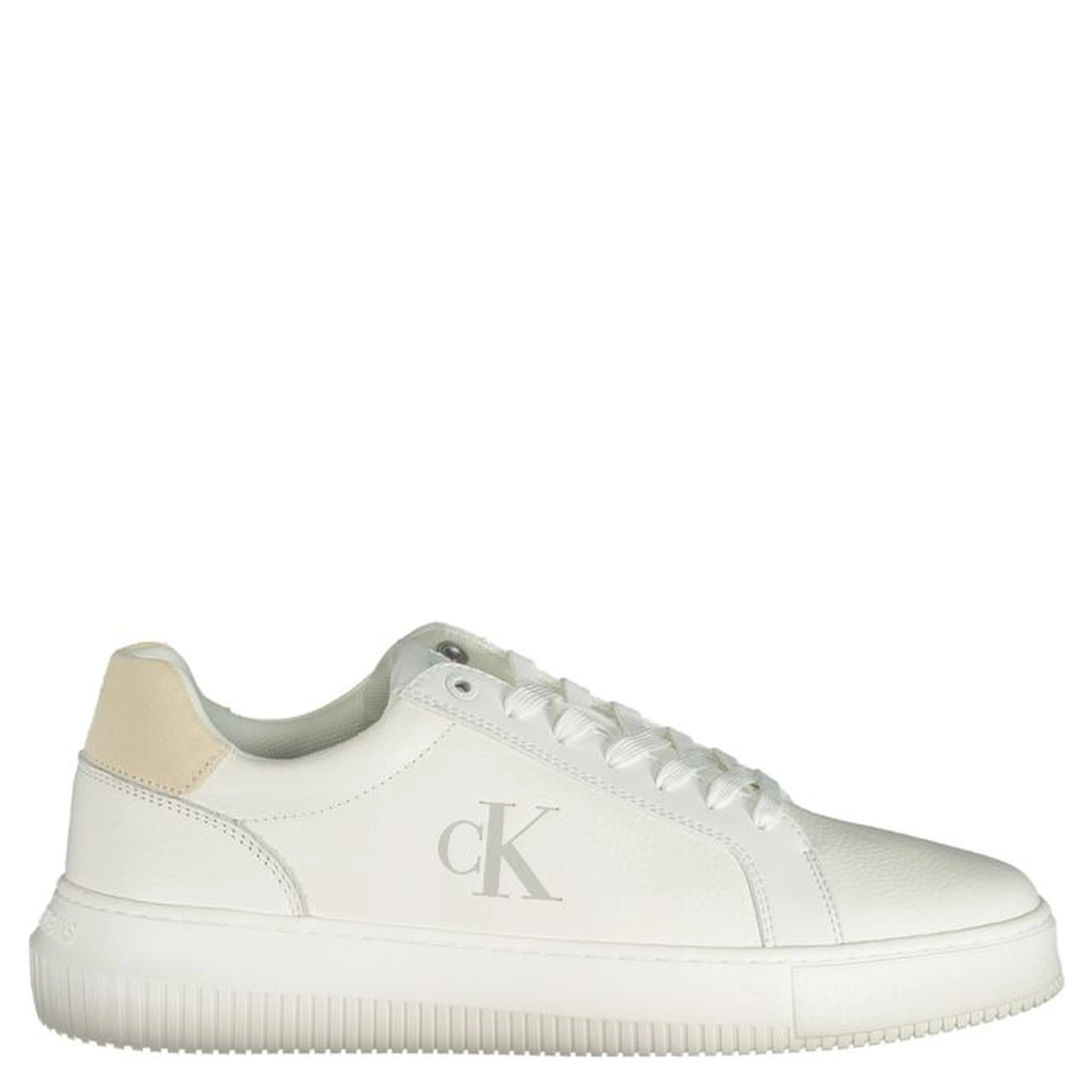 White Polyester Sneaker