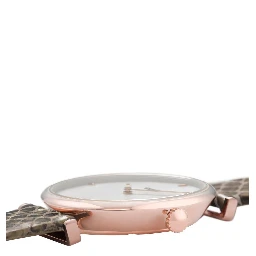 Beige Leather Dress Watch