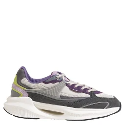 Gray Fabric Chunky Sneakers