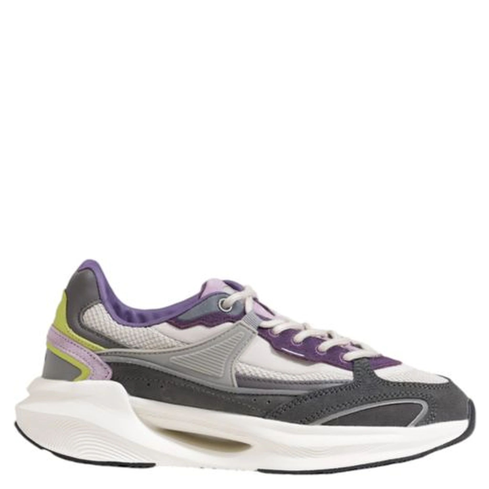 Gray Fabric Chunky Sneakers