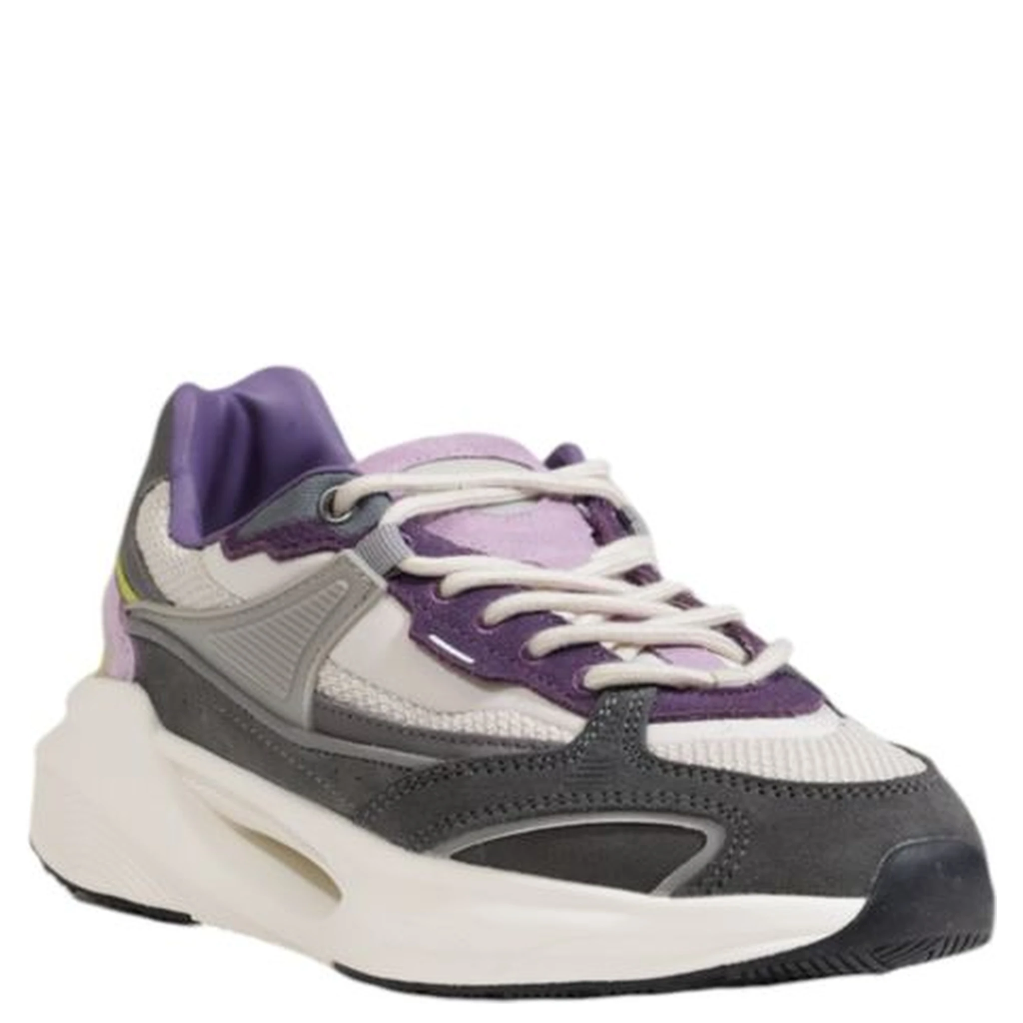 Gray Fabric Chunky Sneakers