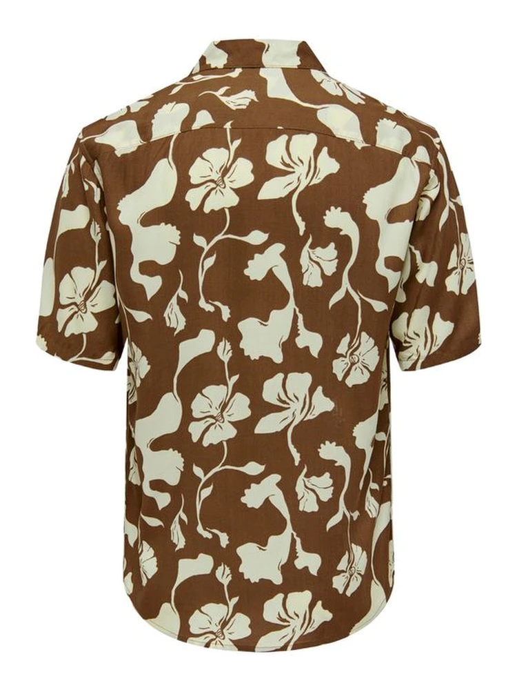 Brown Viscose Shortsleeve Shirt alternative