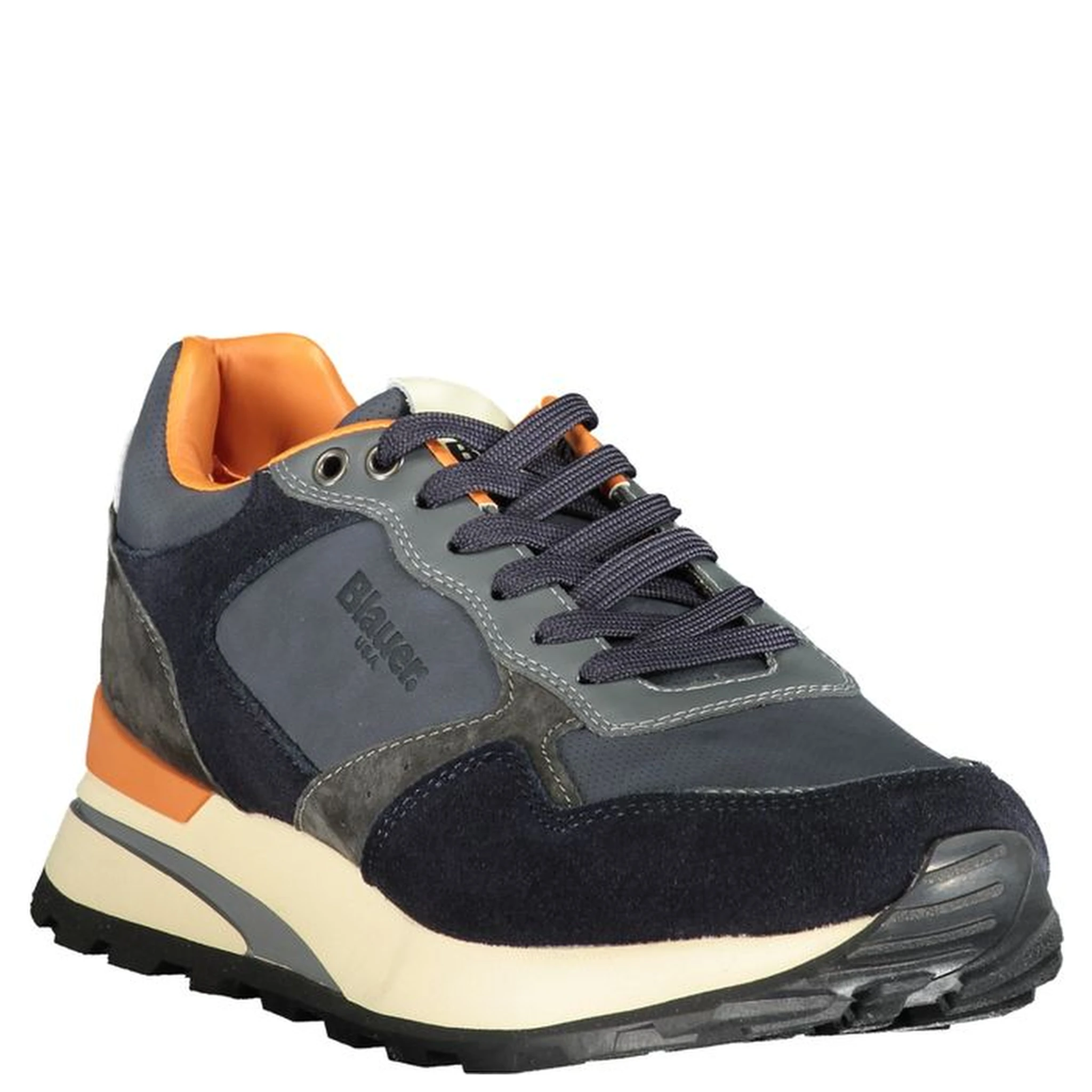 Blue Polyester Sneaker