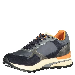 Blue Polyester Sneaker