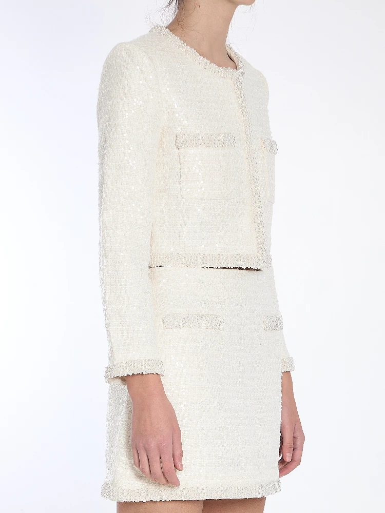 Pearl trim jacket alternative