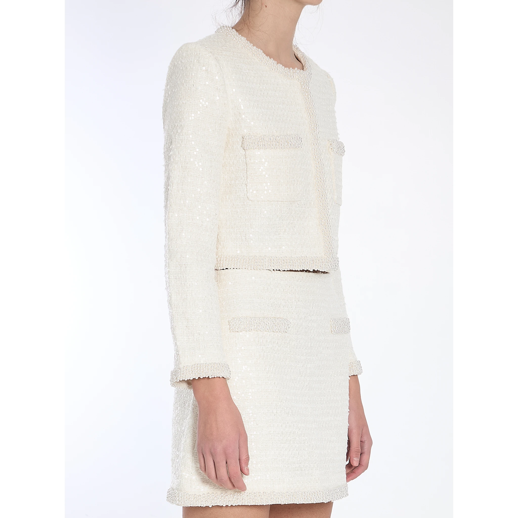 Pearl trim jacket