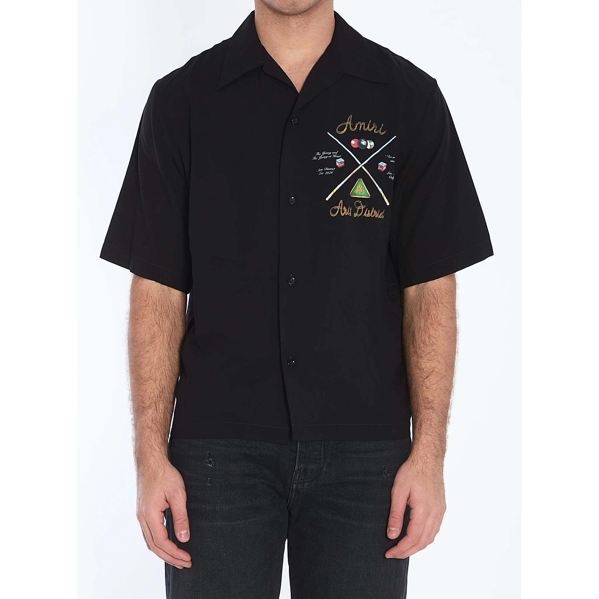 Amiri Pool Cue Bowling shirt