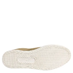 Gold Leather Logo London Men Sneakers Shoes