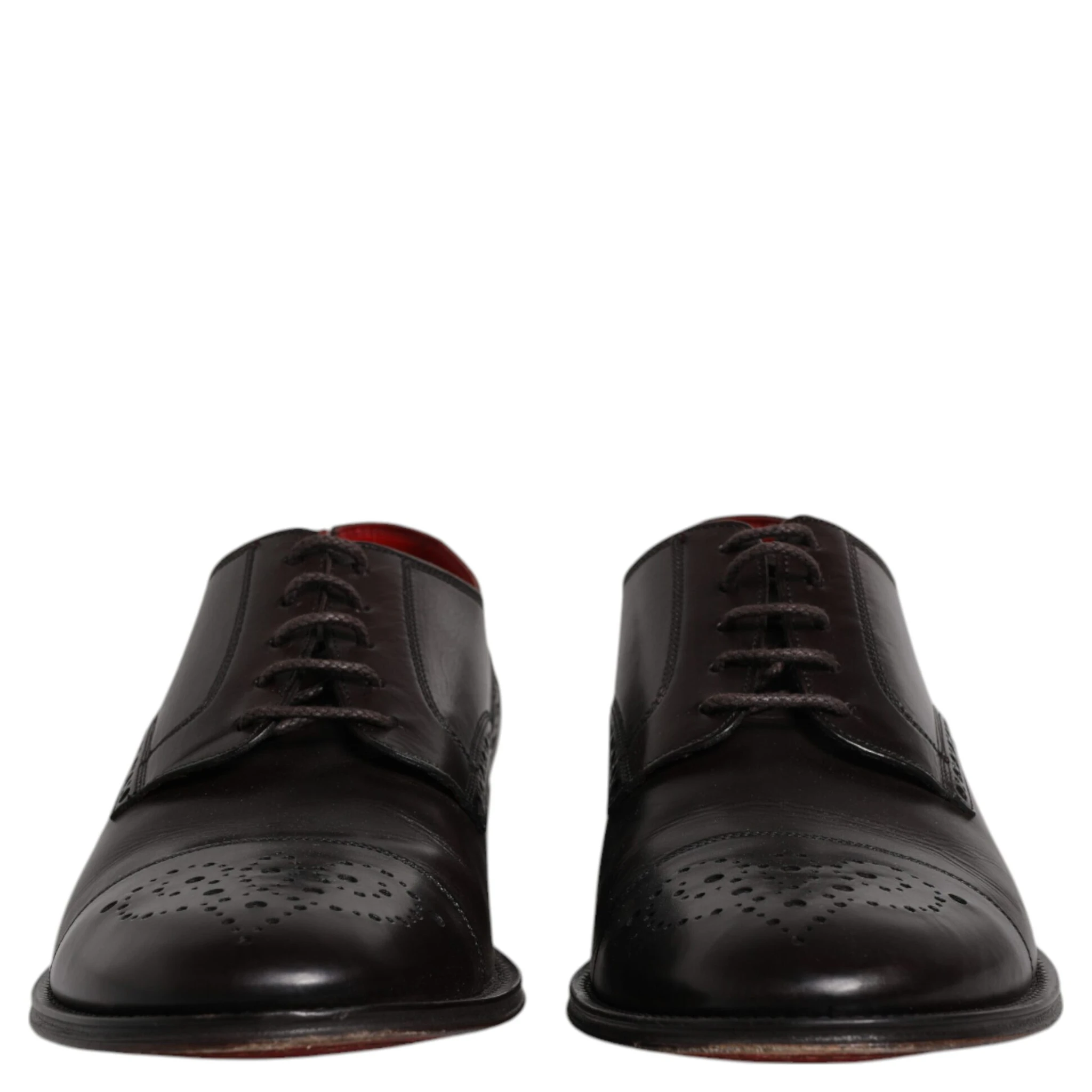 Black Calfskin Leather Derby Men Dress Shoes