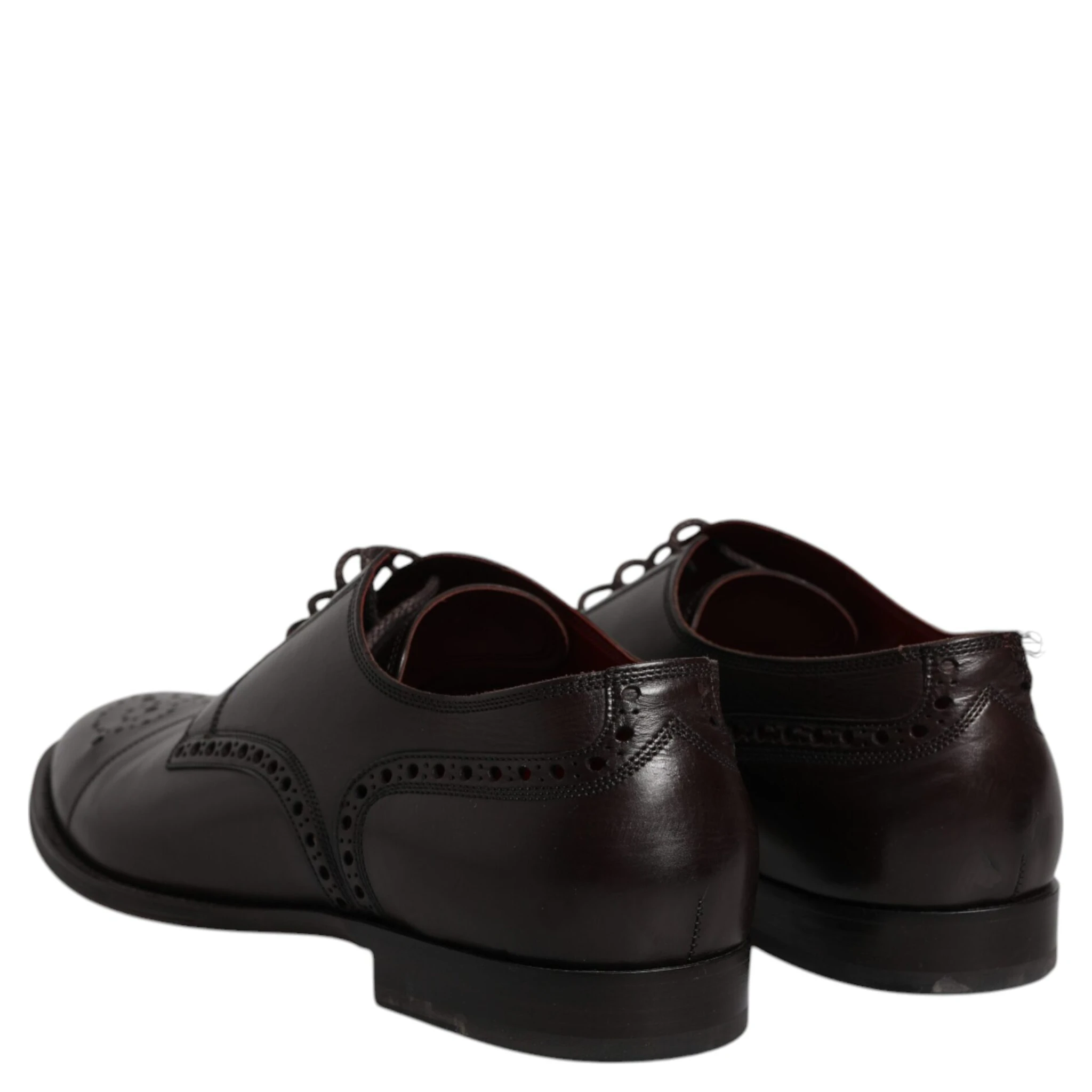 Black Calfskin Leather Derby Men Dress Shoes