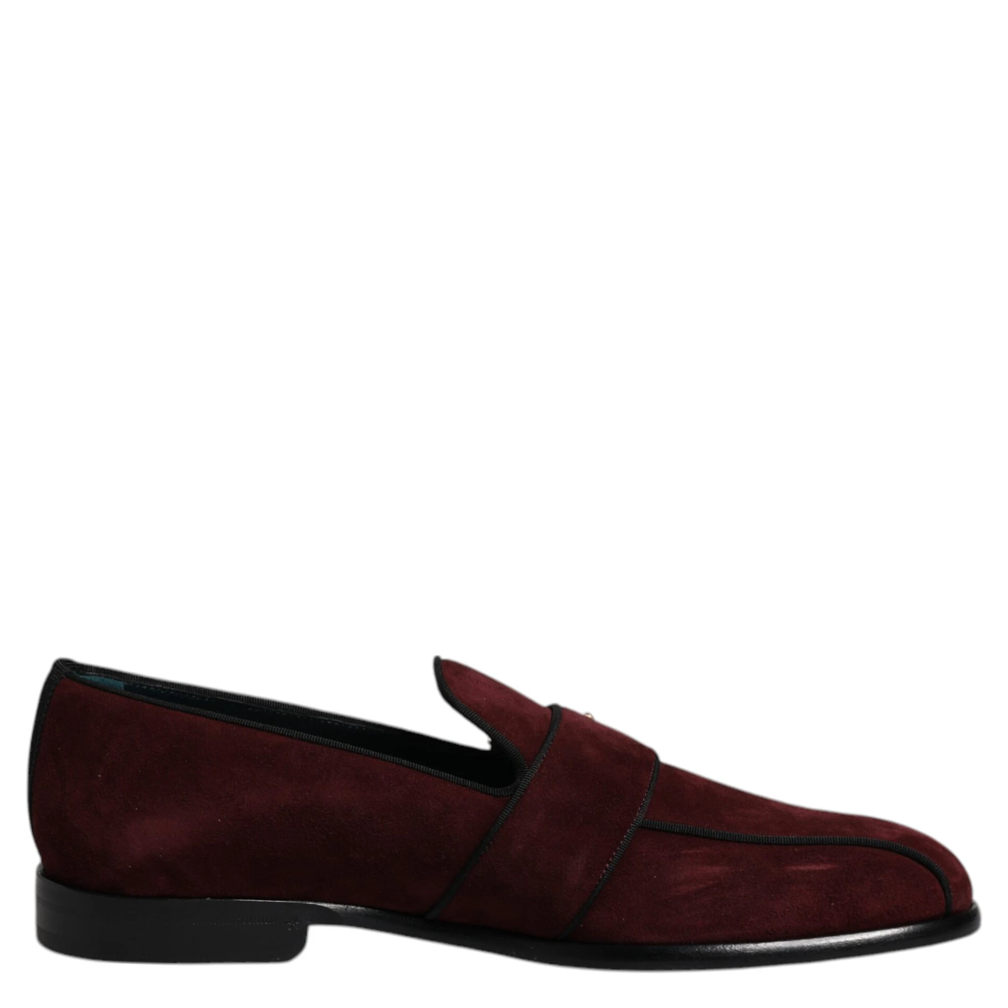 Bordeaux Suede Loafers Formal Men Dress Shoes