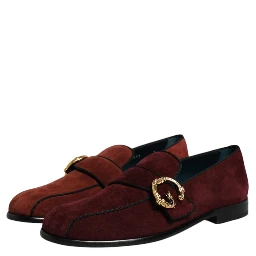 Bordeaux Suede Loafers Formal Men Dress Shoes