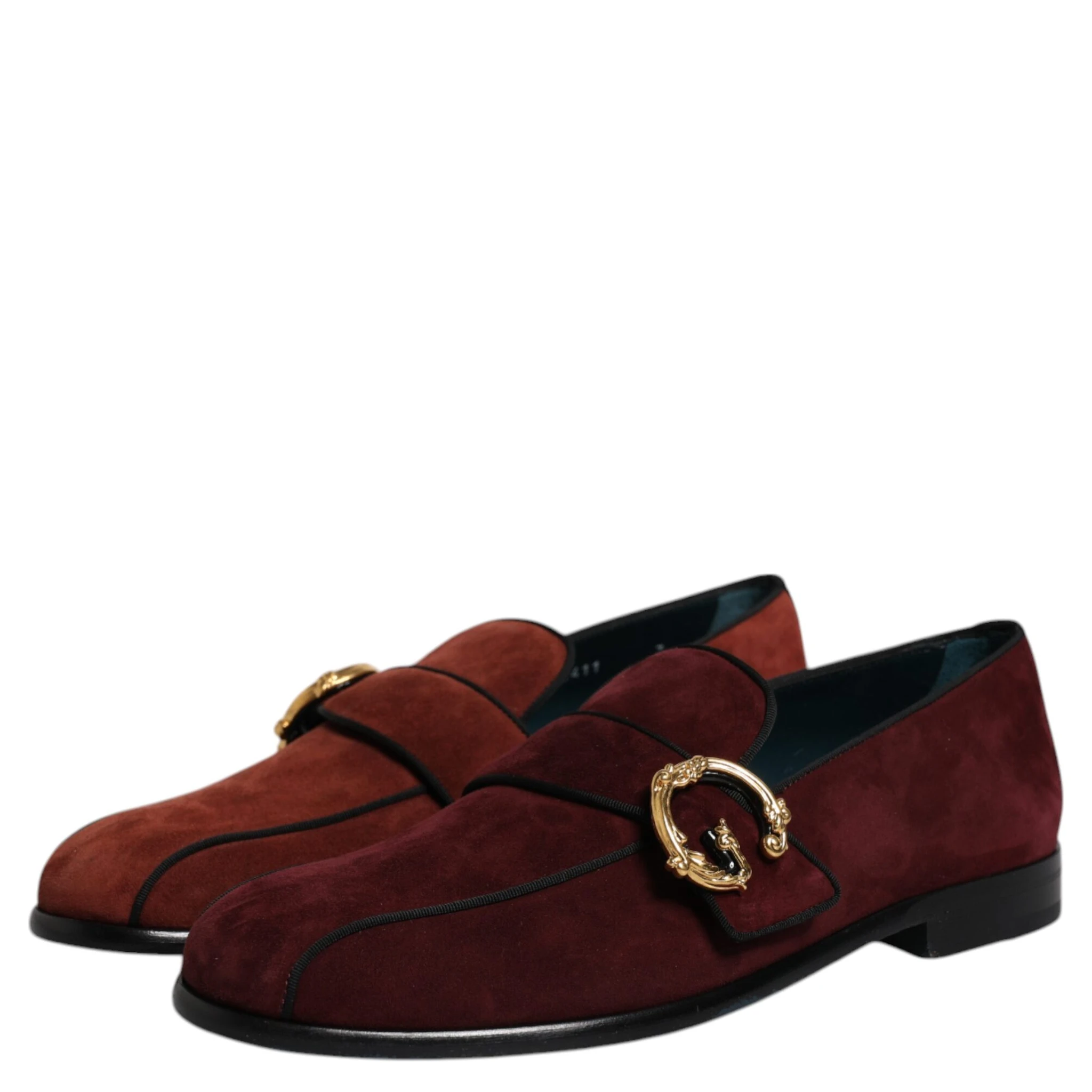 Bordeaux Suede Loafers Formal Men Dress Shoes