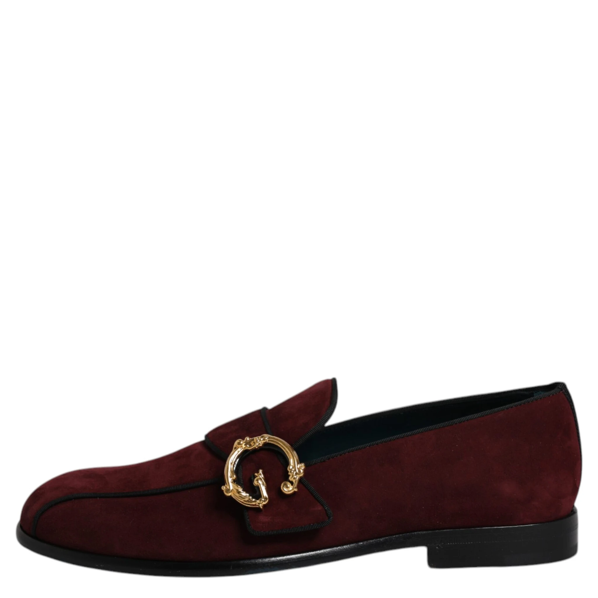 Bordeaux Suede Loafers Formal Men Dress Shoes