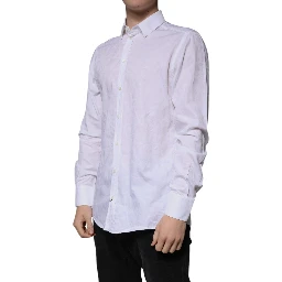 White Cotton Slim Fit Men MARTINI Dress Shirt