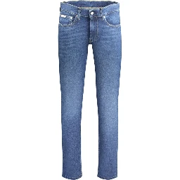 Blue Cotton Jeans Denim