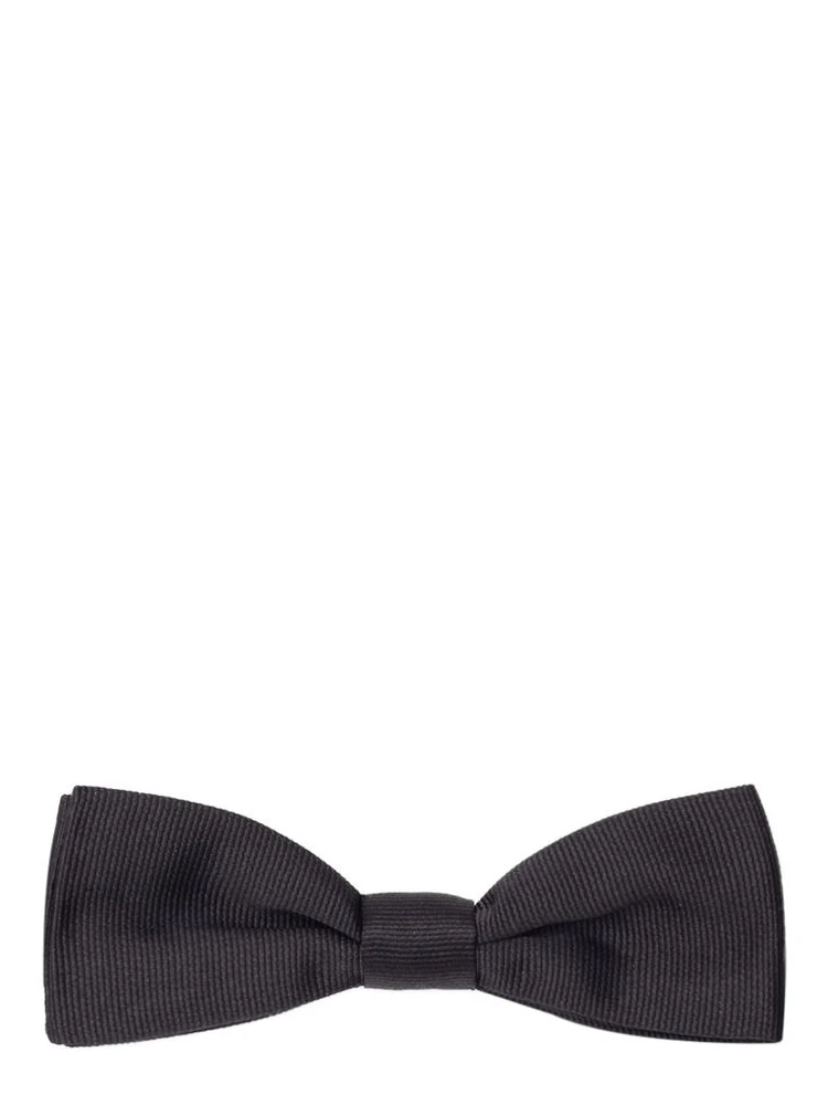 Black Silk Bowtie