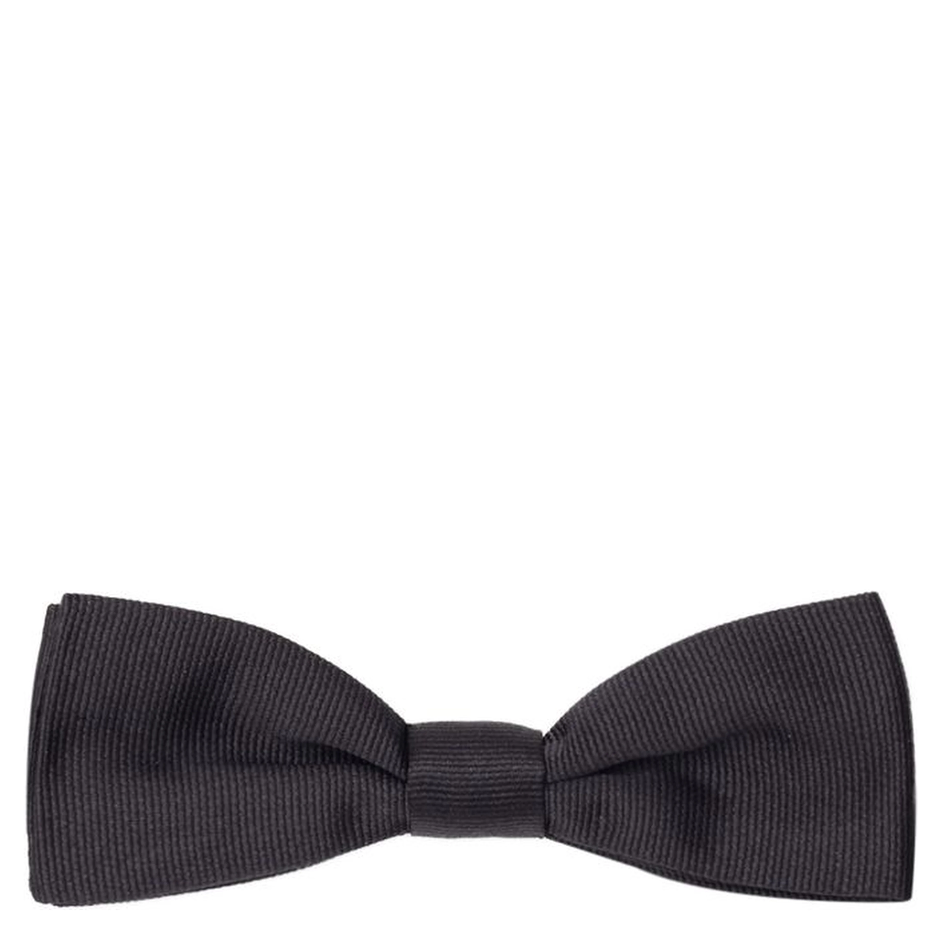 Black Silk Bowtie