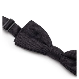 Black Silk Bowtie