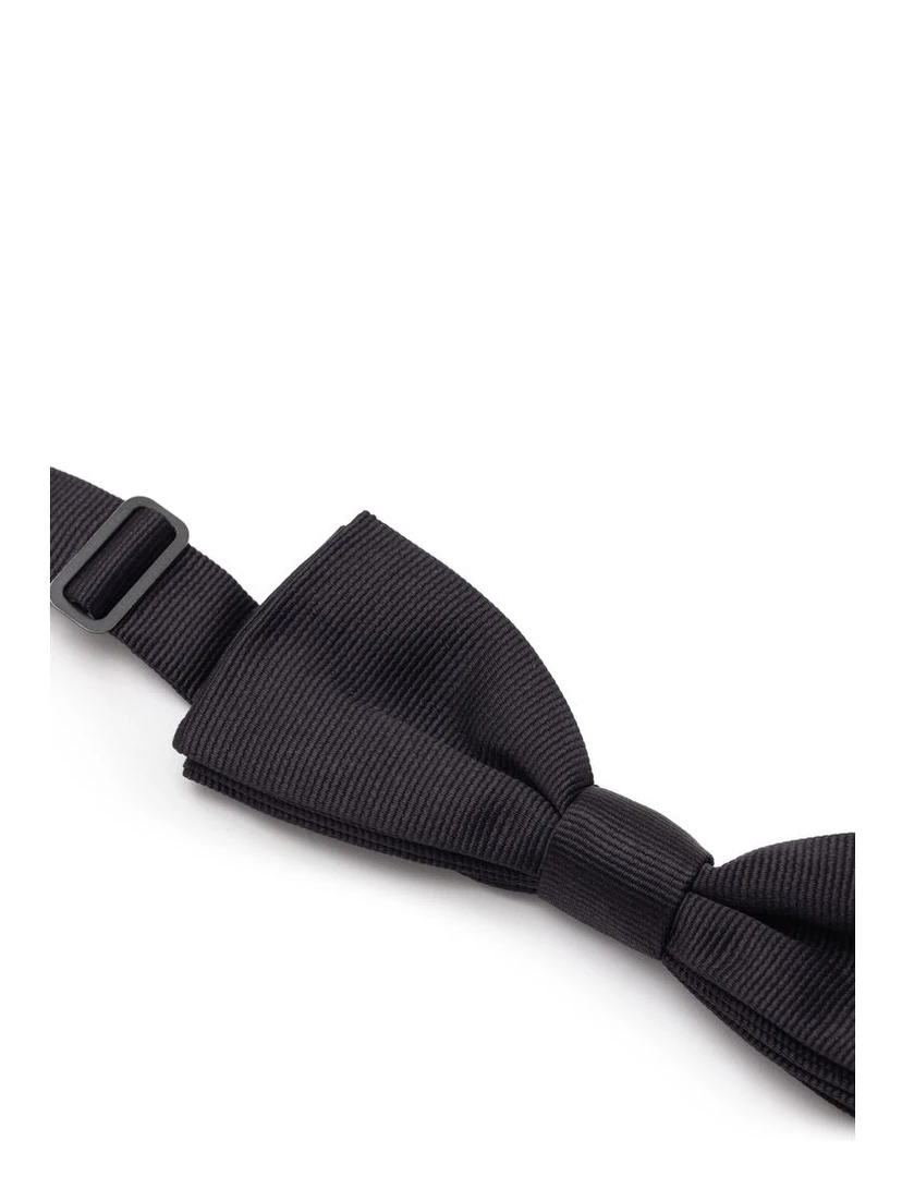 Black Silk Bowtie