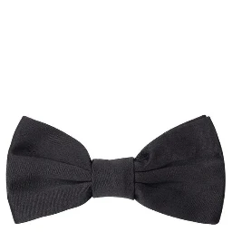 Black Silk Bowtie