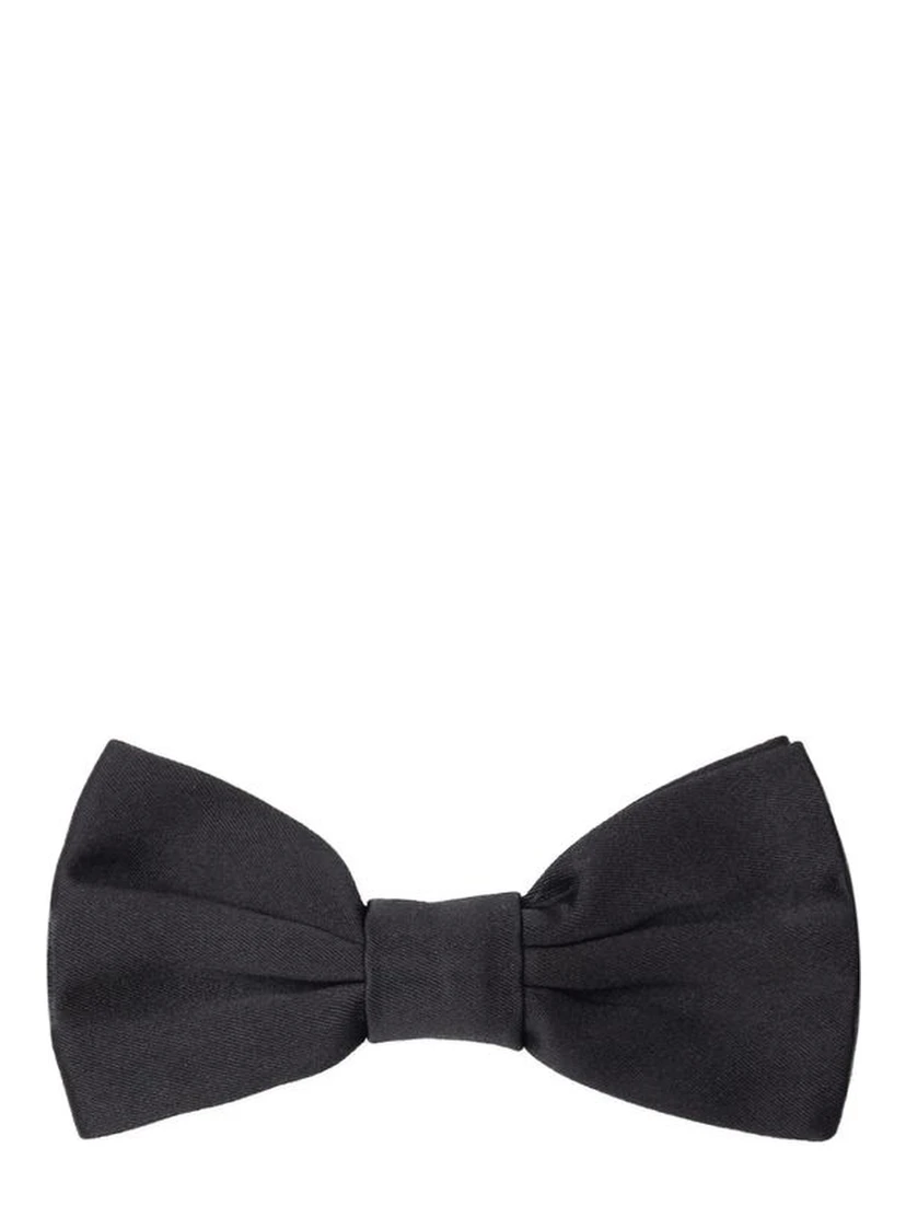 Black Silk Bowtie