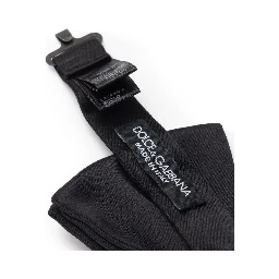Black Silk Bowtie
