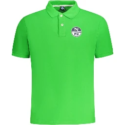 Green Cotton Polo Shirt