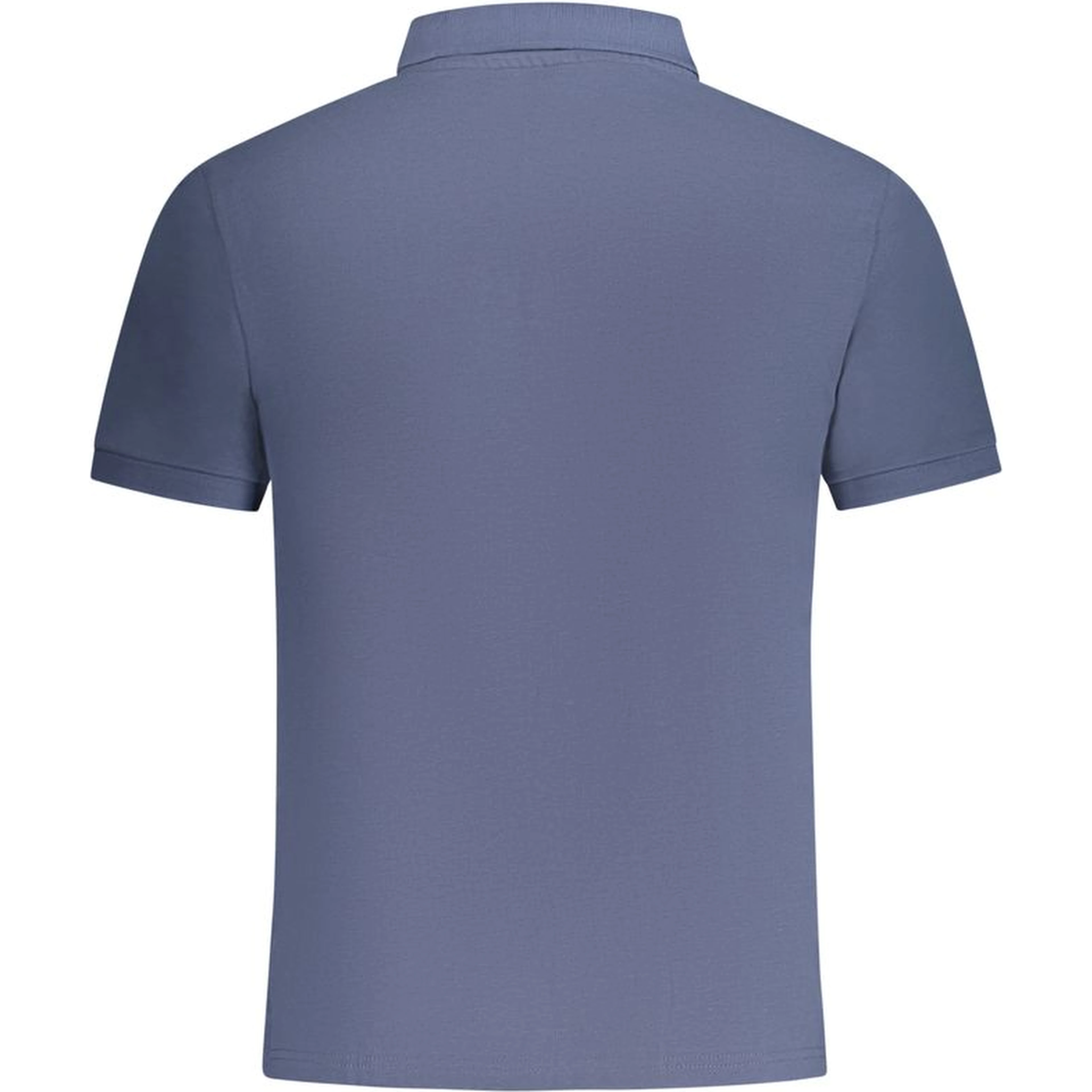 Blue Cotton Polo Shirt