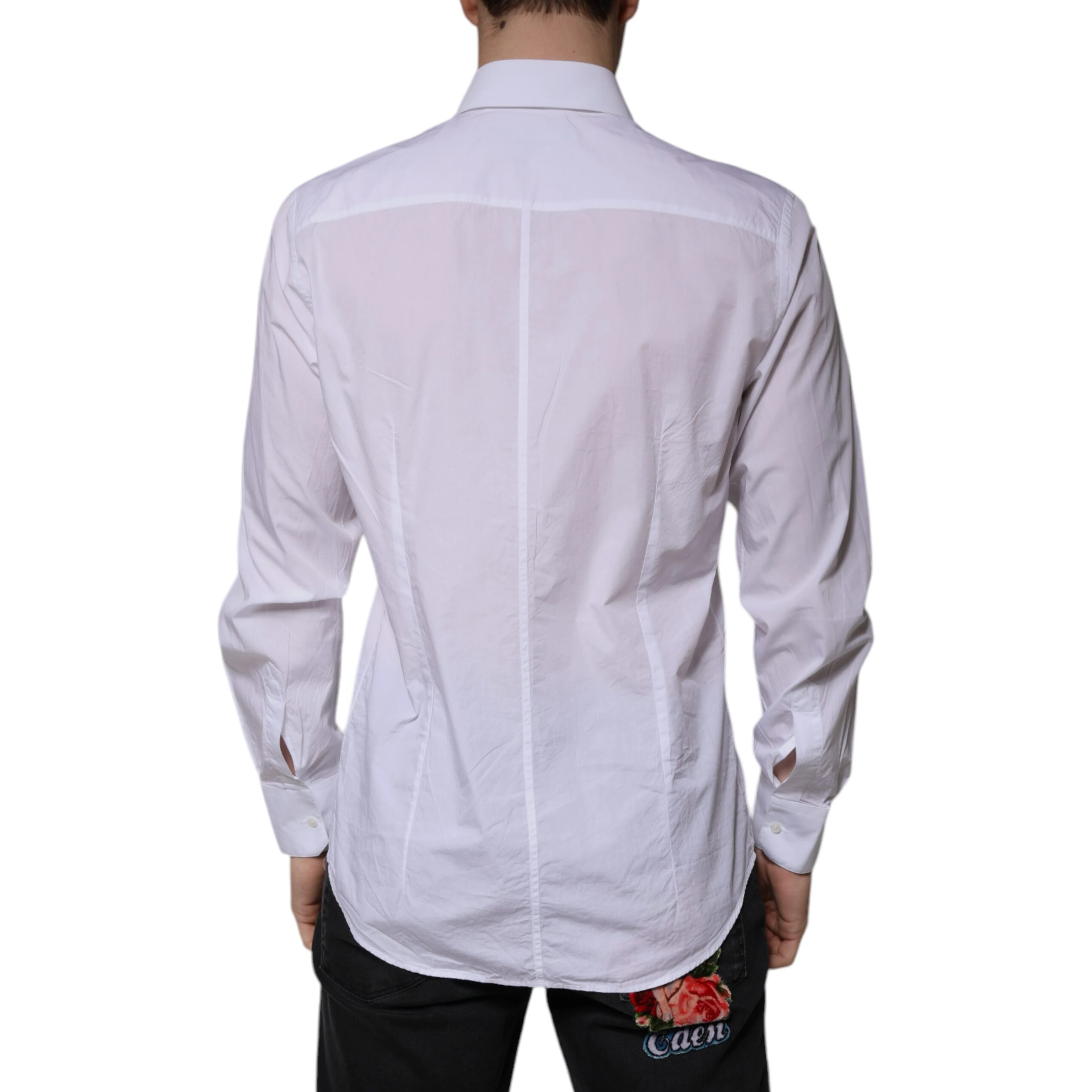 White Cotton Slim Fit MARTINI Men Dress Shirt