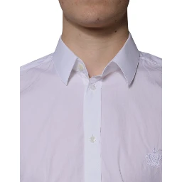 White Cotton Slim Fit MARTINI Men Dress Shirt