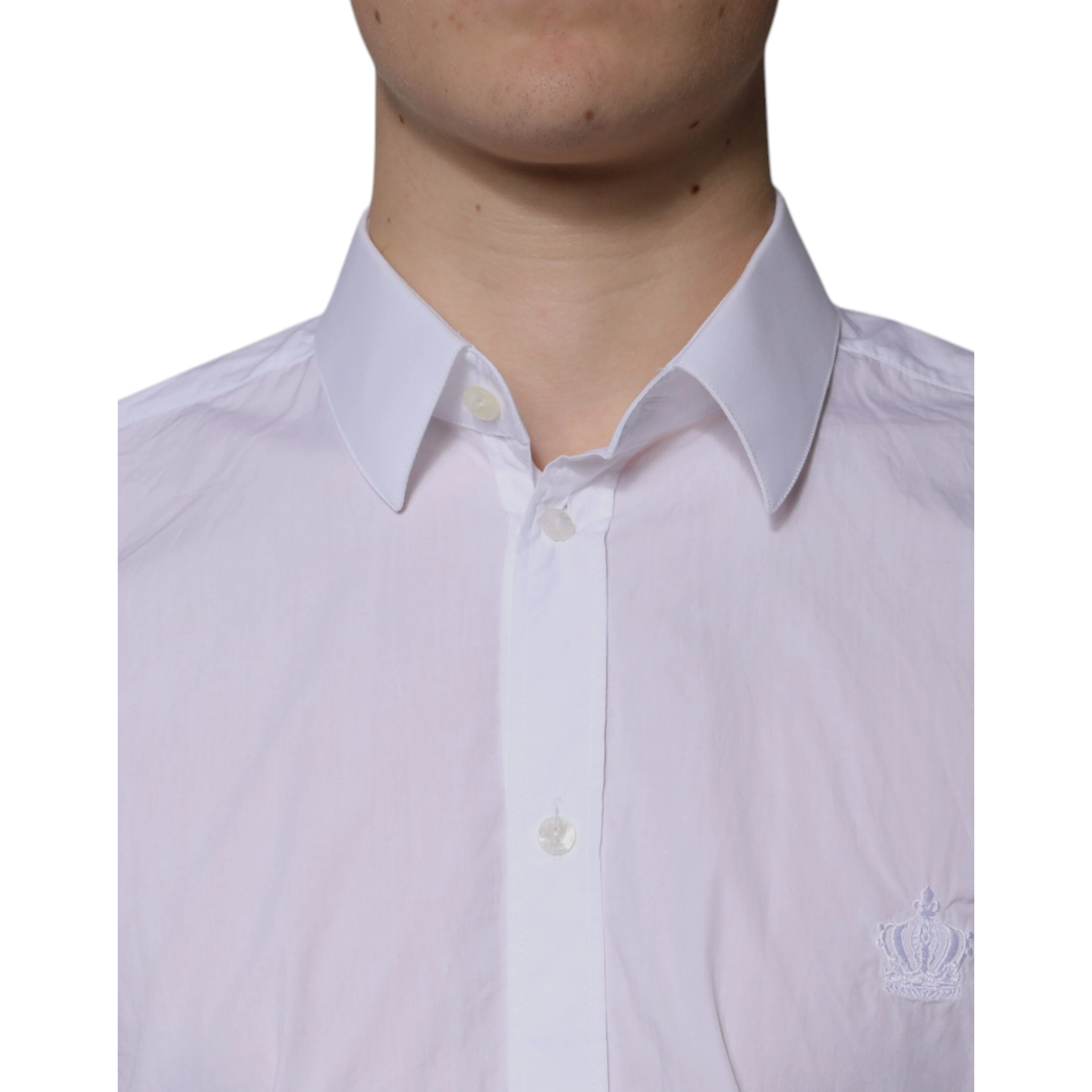 White Cotton Slim Fit MARTINI Men Dress Shirt