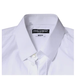 White Cotton Slim Fit MARTINI Men Dress Shirt