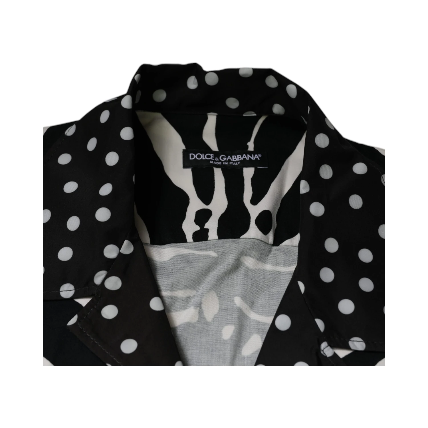 Black White Zebra Button Down Oversize Shirt