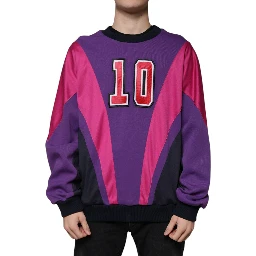 Multicolor Crew Neck Men Sweatshirt Sweater