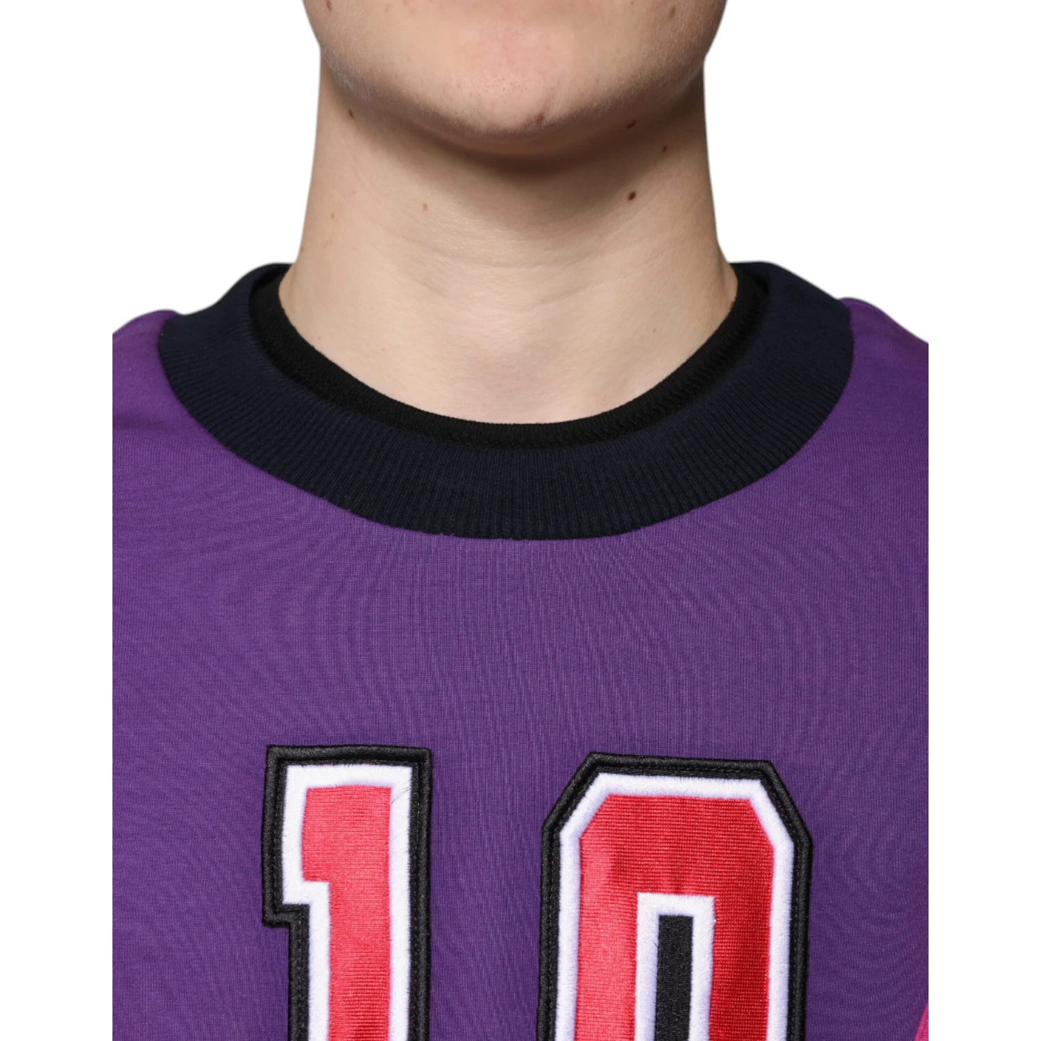 Multicolor Crew Neck Men Sweatshirt Sweater