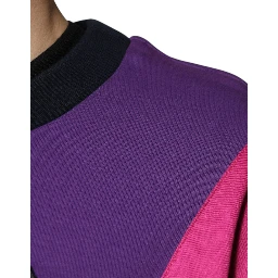 Multicolor Crew Neck Men Sweatshirt Sweater