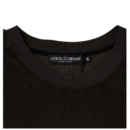 Brown Cotton Crew Neck Short Sleeves T-shirt