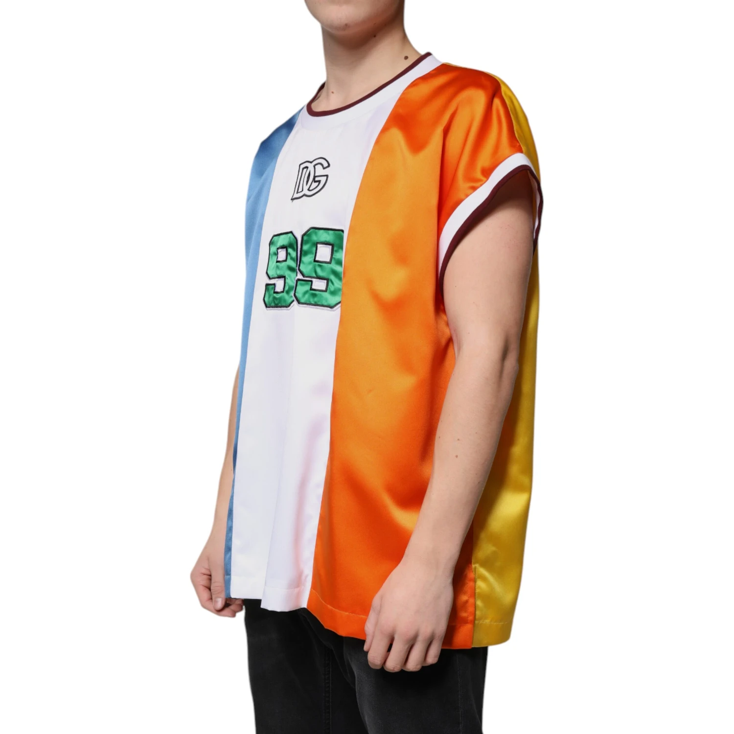 Multicolor Jersey Tank Sleeveless T-shirt