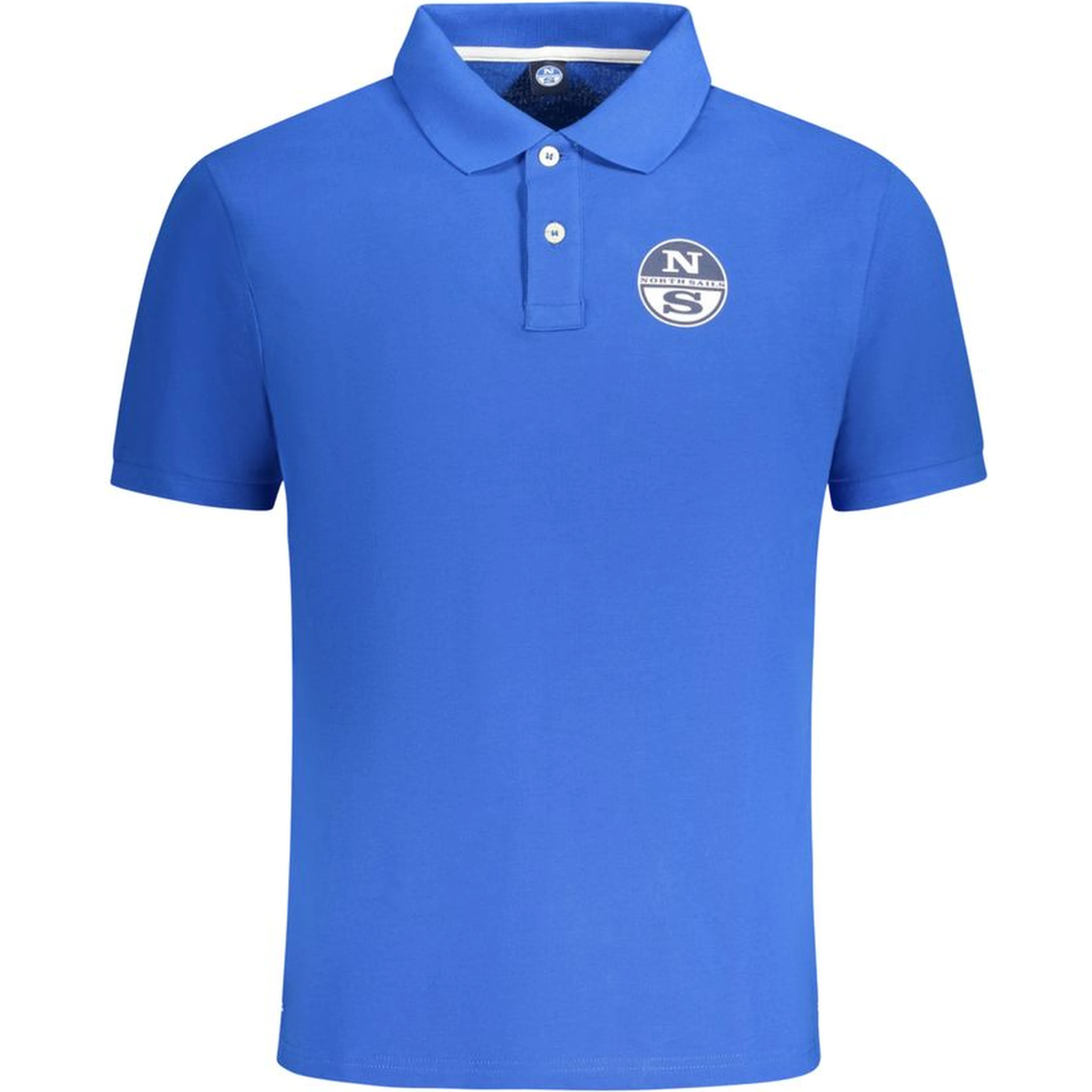 Blue Cotton Polo Shirt