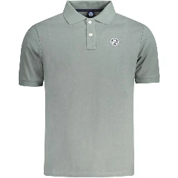 Green Cotton Polo Shirt