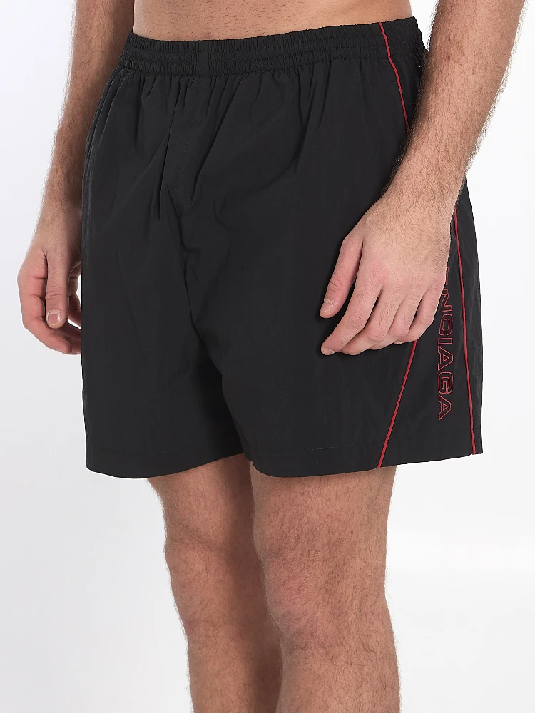 Bermuda shorts with red logo alternative