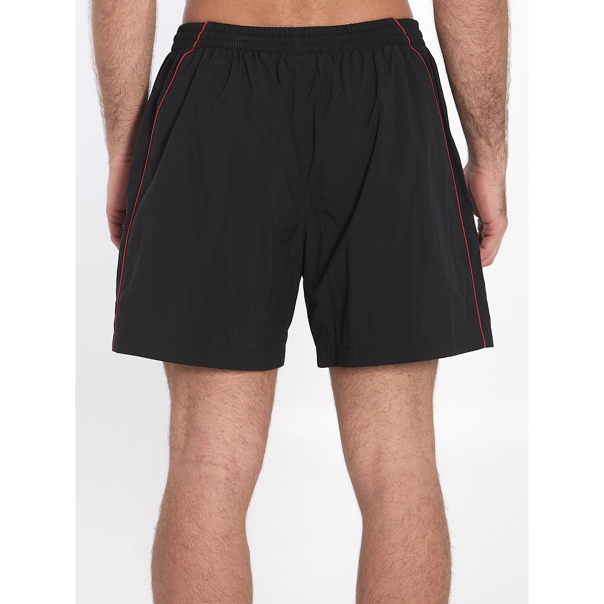 Bermuda shorts with red logo