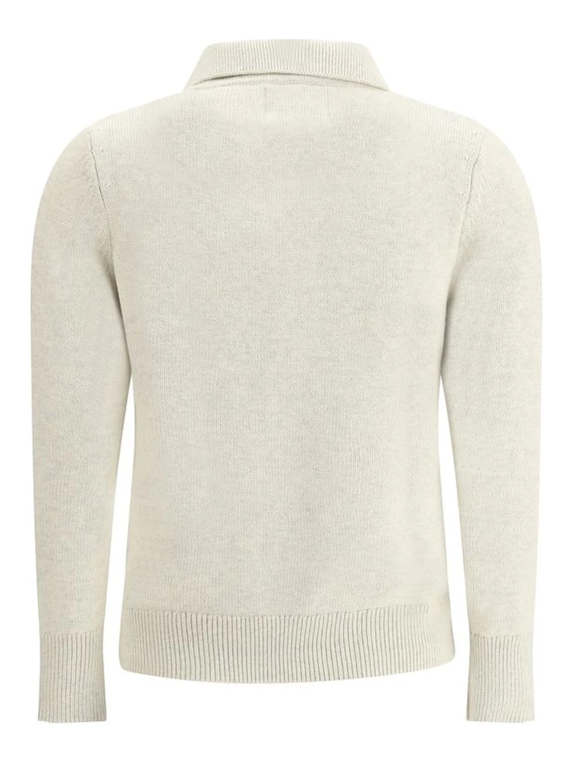 White Cotton Sweatshirt