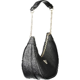 Fedora Hobo Shoulder Bag In Black