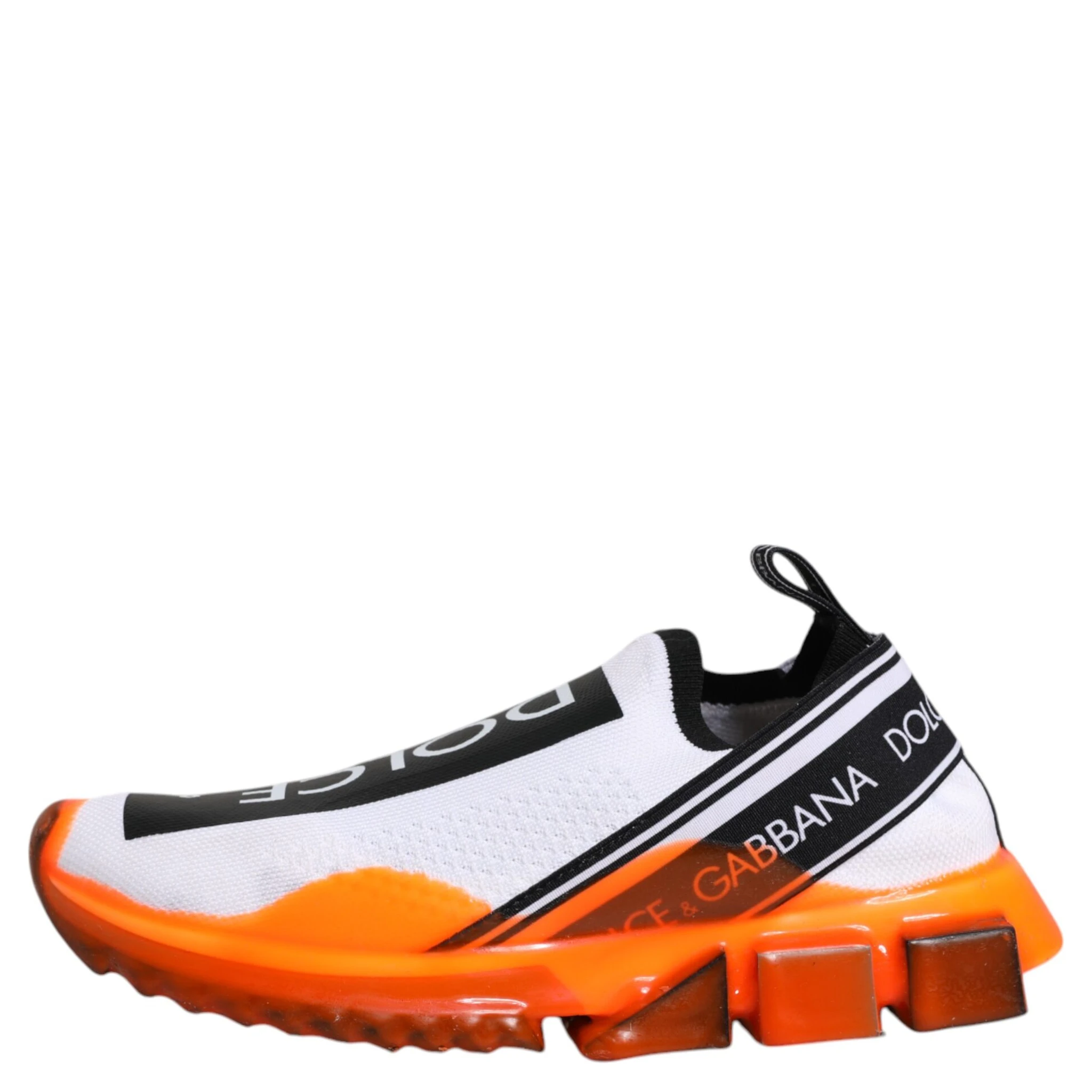White Orange Slip On Sorrento Sneakers Shoes