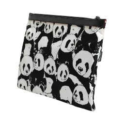 Black White Panda Pattern Clutch Pouch Bag